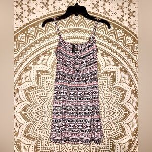 "FULL TILT" ORANGE/BLACK/WHITE DRESS WITH BUTTONS ON FRONT, GIRLS SIZE SMALL